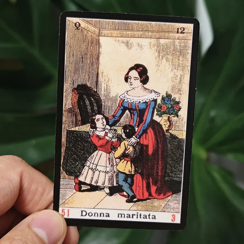 52 Carte Oracolo Sibilla Italia 9*6cm per giochi di società, regali di compleanno