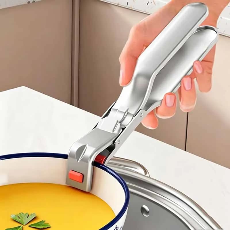 Pinza Anti-scottatura per Ciotole Calde, Supporto per Piatti, Pinza per Pentole e Padelle, Pinza per Friggitrice ad Aria, Pinze per Piatti, Utensili da Cucina