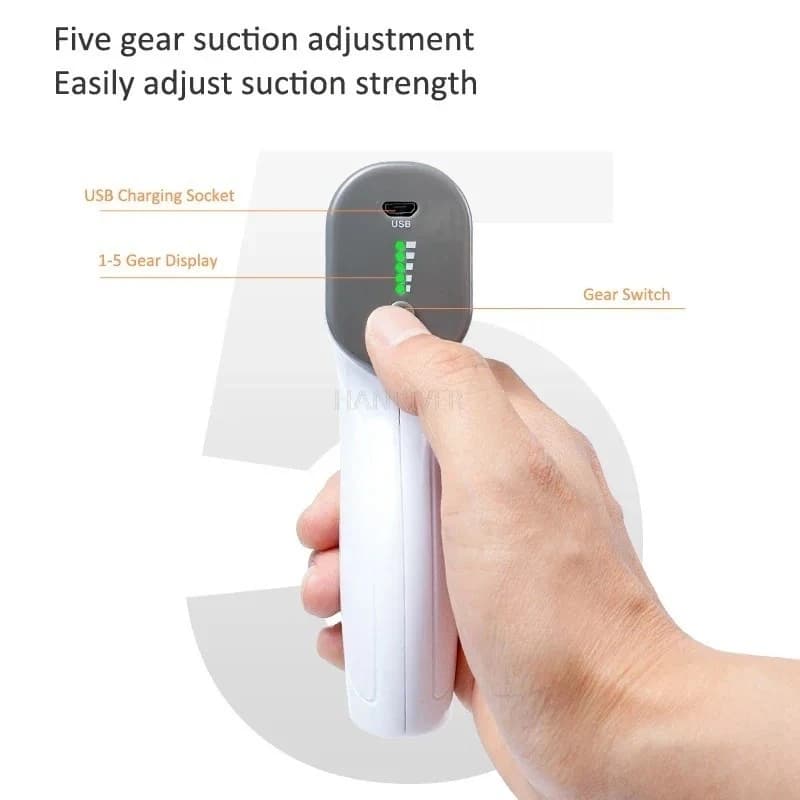 Electric Negative Pressure Cover Gun, USB Charging Cover Pump, Chinese Lyphatic Drainage Massage Tool and Gua Sha Scratching