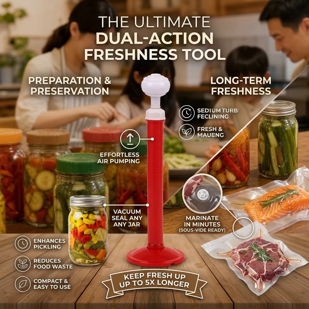 Vacuum Sealer Jar Lids With Vacuum Pump Reusable Pickle Jar Sealing Covers Food Storage Accessories For Home Jar