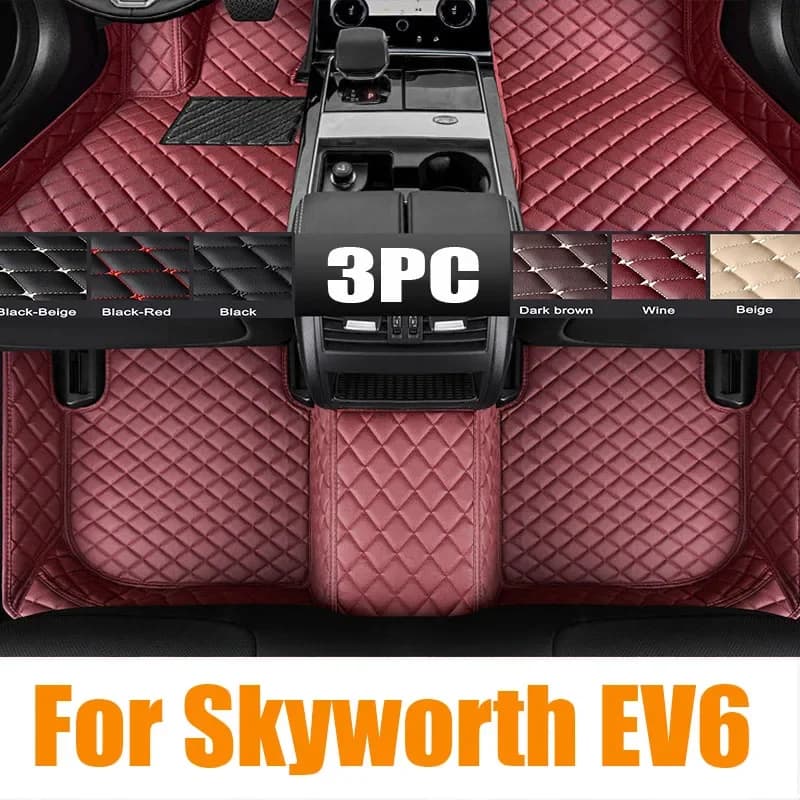 TPE Tappetini Auto Personalizzati Per Skyworth EV6 2020 2021 2022 2023 2024 Tappeto Impermeabile Accessori Per Interni Auto 0601