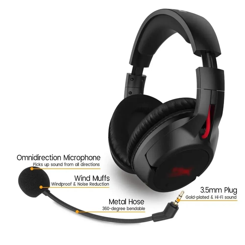 Microfono Aux 3.5mm Staccabile di Ricambio con Cancellazione del Rumore, Compatibile con Cuffie da Gaming Kingston HyperX Cloud Flight S