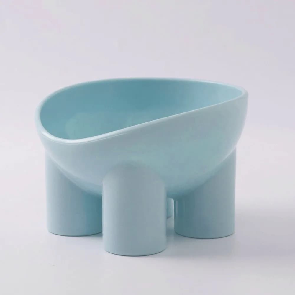New 4-Color Cat Bowl Non-Slip High Foot Dog Bowl Neck Protector Stable Pet Food Bowl Pet Feeding Supplies