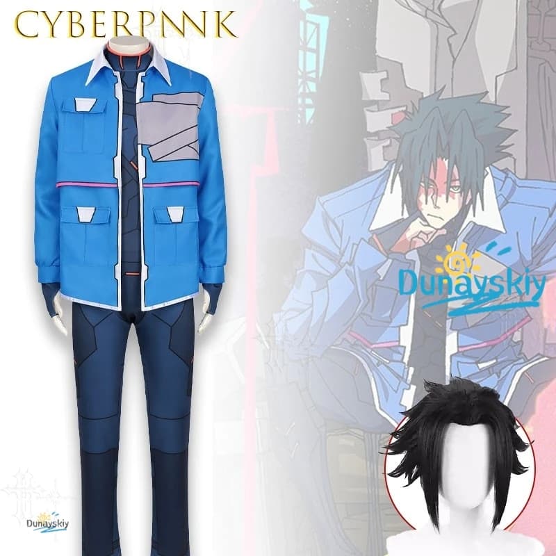 Anime Edgerunners Cyberpunk Themed Cosplay Outfit Full Neon Jumpsuit Attire Ideal For Comic Con Halloween Roleplay Events