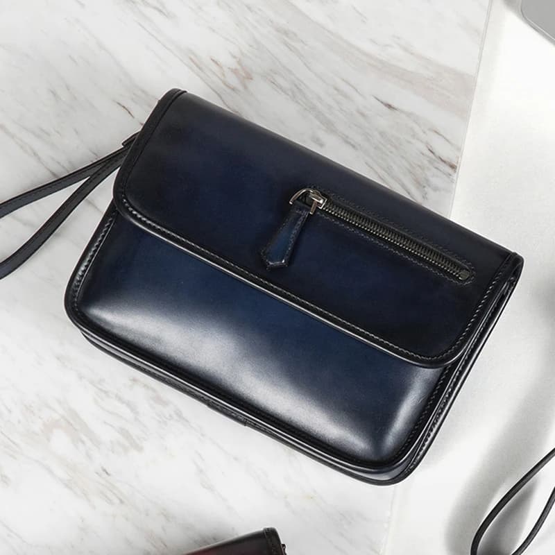 DIMY 2025 Men's genuine leather handbag Men's bag Hand brushed men's bag Luxury man's style