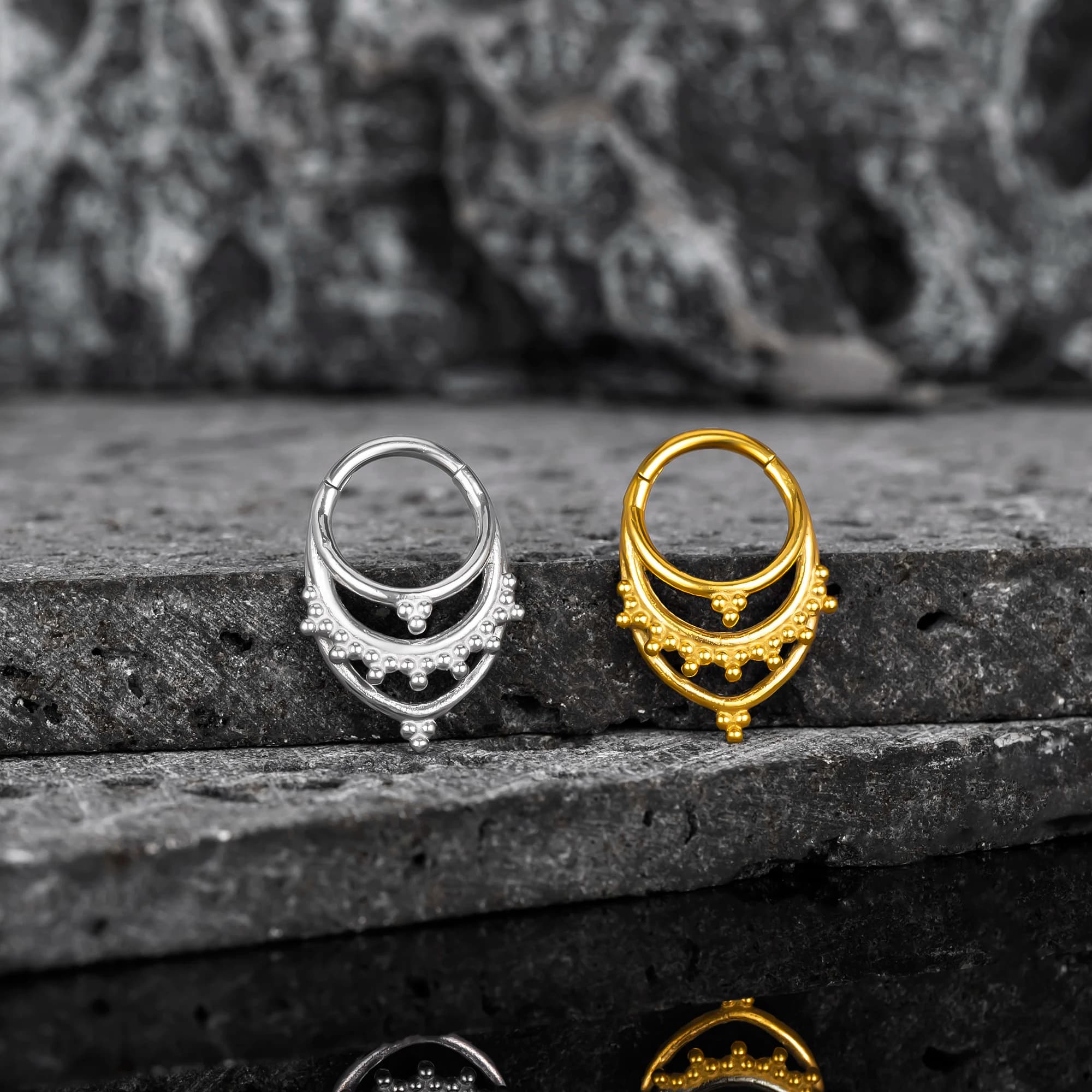Vanku 1PCS Fashion Surgical Stainless Steel Elegant Nose Studs Septum Earrings Cartilage Tragus Helix Piercing Women Jewelry