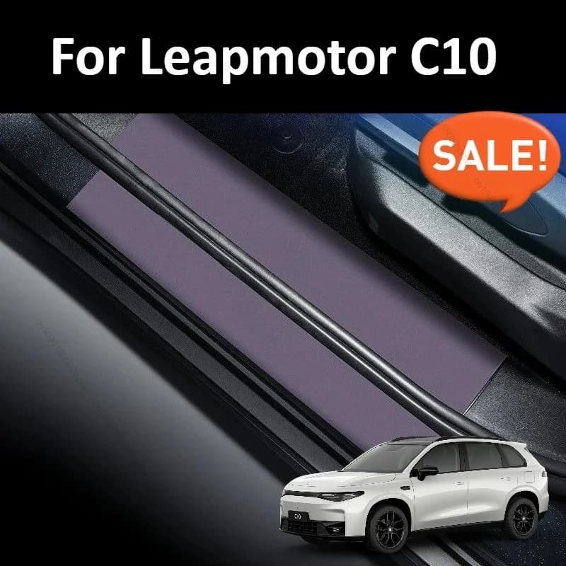 For LEAPMOTOR C10 2025 Anti-shoe pad in leather for door car davanzale strip protective mat accessories for interior modification