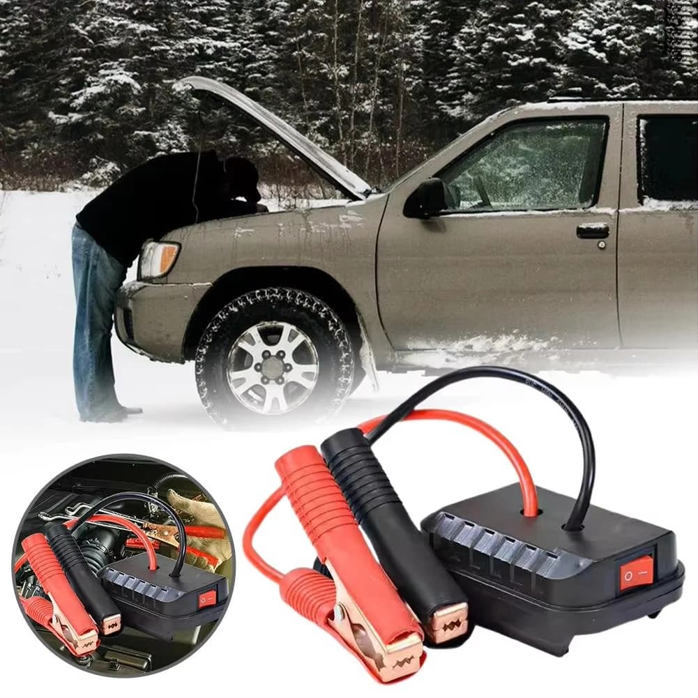 Per batterie Makita Adattatore per avviamento di emergenza per auto Alimentatore di emergenza Doppie porte USB Cavi di emergenza per auto ricaricabili Convertitore fai-da-te