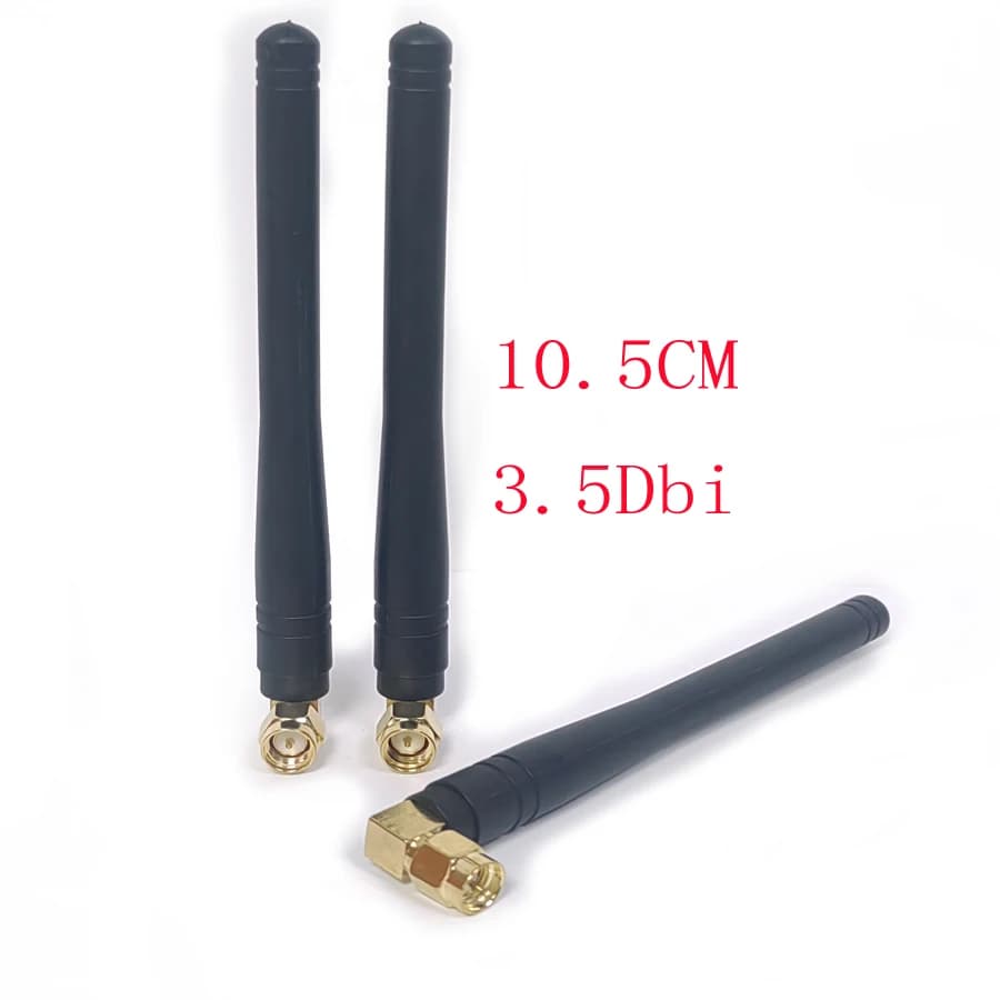 10 Pz/lotto Colonnare Colla Stick Antenna Connettore Per GPRS/GSM/WIFI 10.5 CM 3.5DBI SMA Gomito