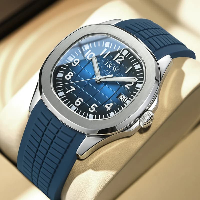 Carnival Brand I&W High-End Series Sports Mechanical Watch Men Rubber Strap Waterproof Imported Movement Automatic Watches Mens