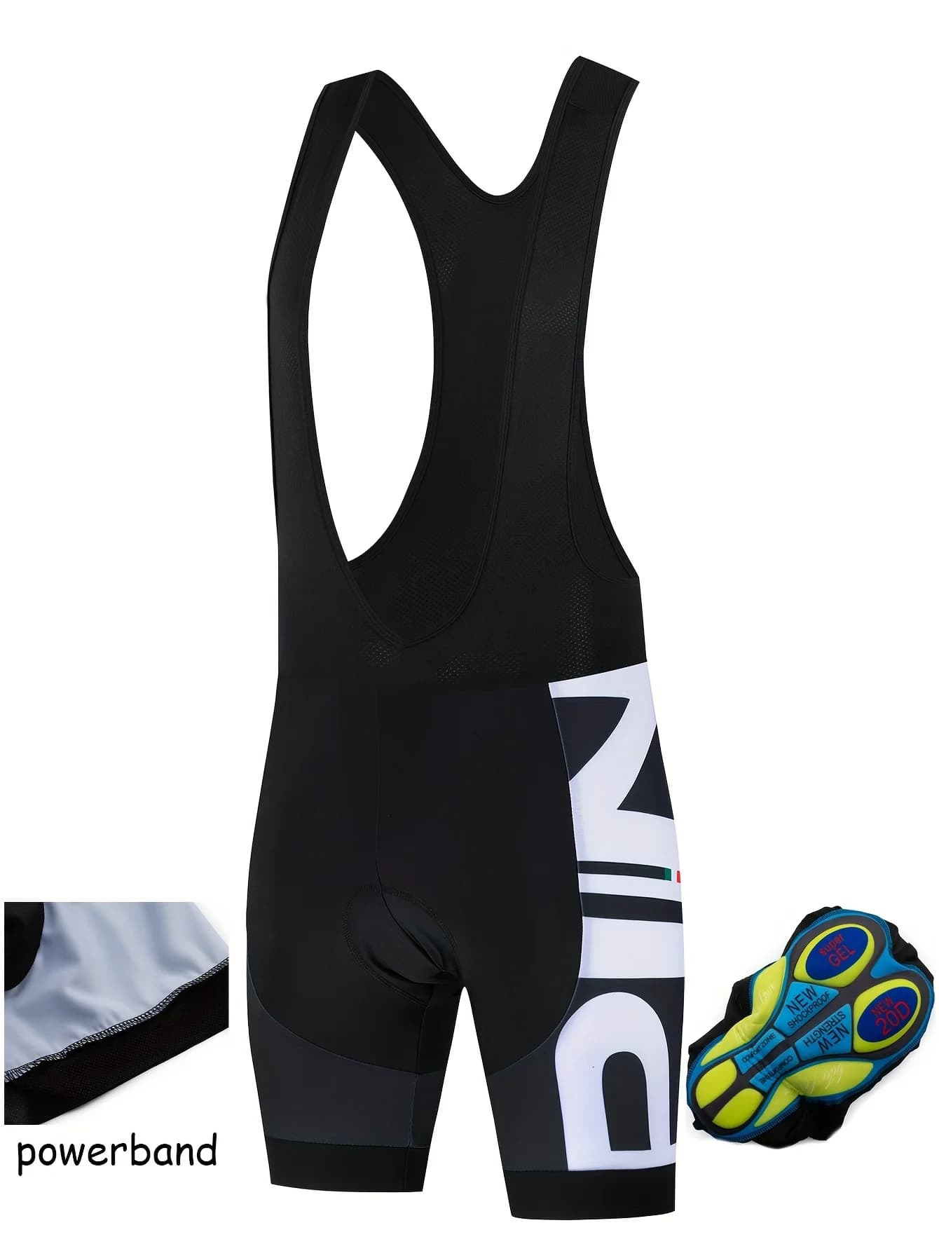 20D Padded Men's Team Bib Shorts Summer Outdoor Wear Breathable Bicycle Sports Clothing Tights Bike Bib Shorts