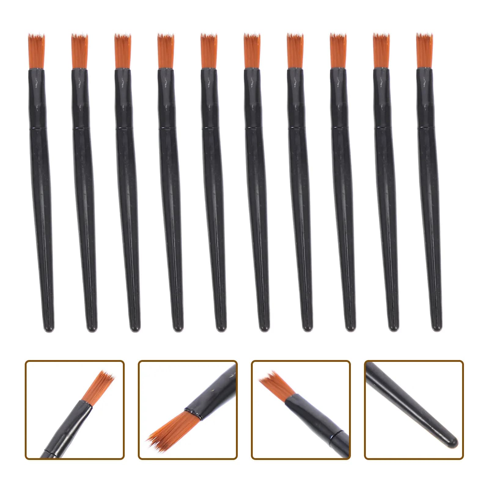 Set di 100 Pennelli Professionali per Labbra, Confezione in Tubo Nero, Formato Mini per Applicazione Precisa del Rossetto, Ideale per Viaggi