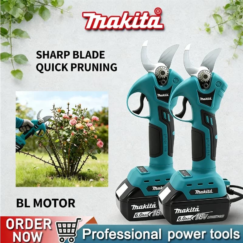 Makita Wireless Professional Electric Scissors, Power Supplies, Troncarami, Garden Tools with 18V Battery