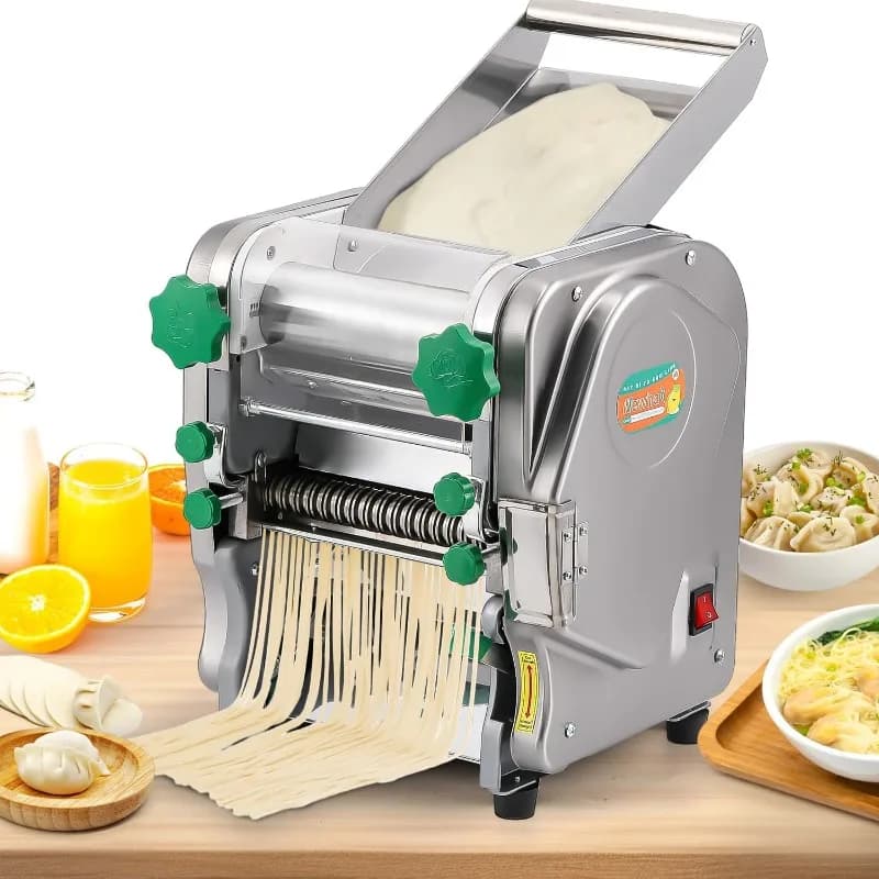 Macchina per Pasta elettrica commerciale 2-in-1 macchina per Pasta automatica spessore regolabile 2mm 6mm Noodle rullo per Pasta per impieghi gravosi