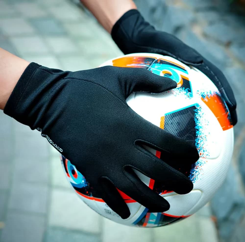 Men's and women's soccer gloves, gloves with a wide and sticky handle for the receiver, elasticized football gloves for adults. Cycling Gloves, Ski Gloves Li