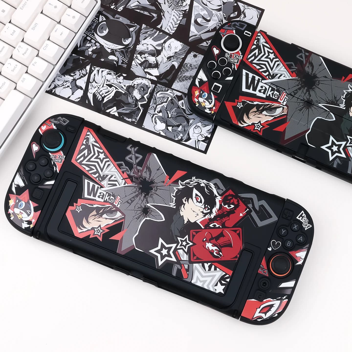 Custodia Protettiva compatibile con Nintendo Switch / Oled / Lite / Switch 2, Guscio Rigido PC Ispirato ai Manga Amamiya Ren