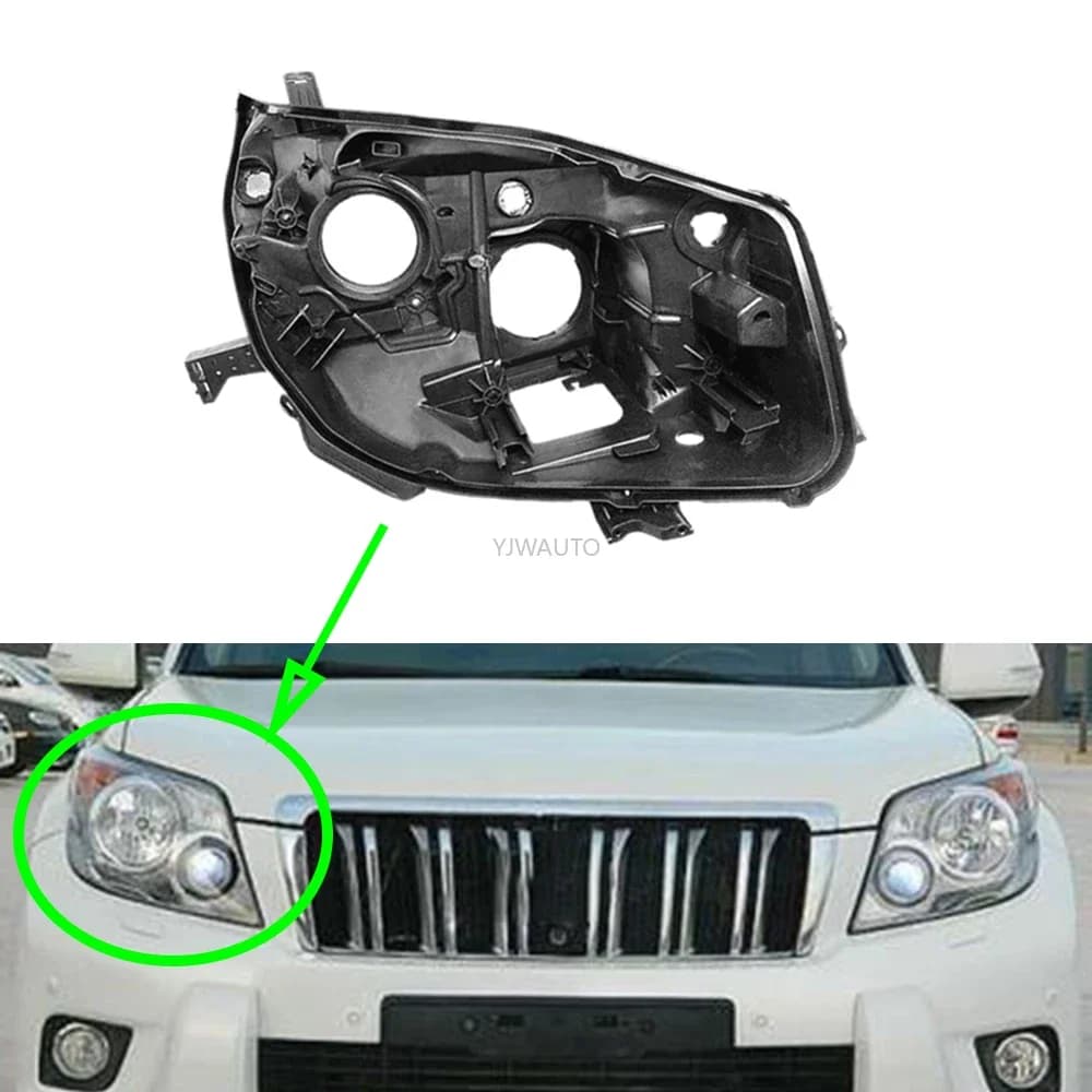 Per Toyota Prado 2010 2011 2012 2013 Faro Casa Auto Faro Base di Ricambio Auto Supporto Della Lampada Anteriore Supporto Posteriore