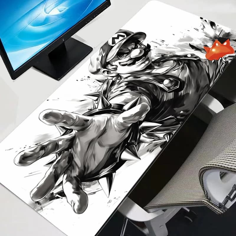 Tappetino per mouse Grande Super M-Mario Gamer XXL Tappetini per mouse Tastiera Scrivania Tappetino per mouse Tappeto in gomma Tapis Souris Gaming Notbook Tappetino per mouse