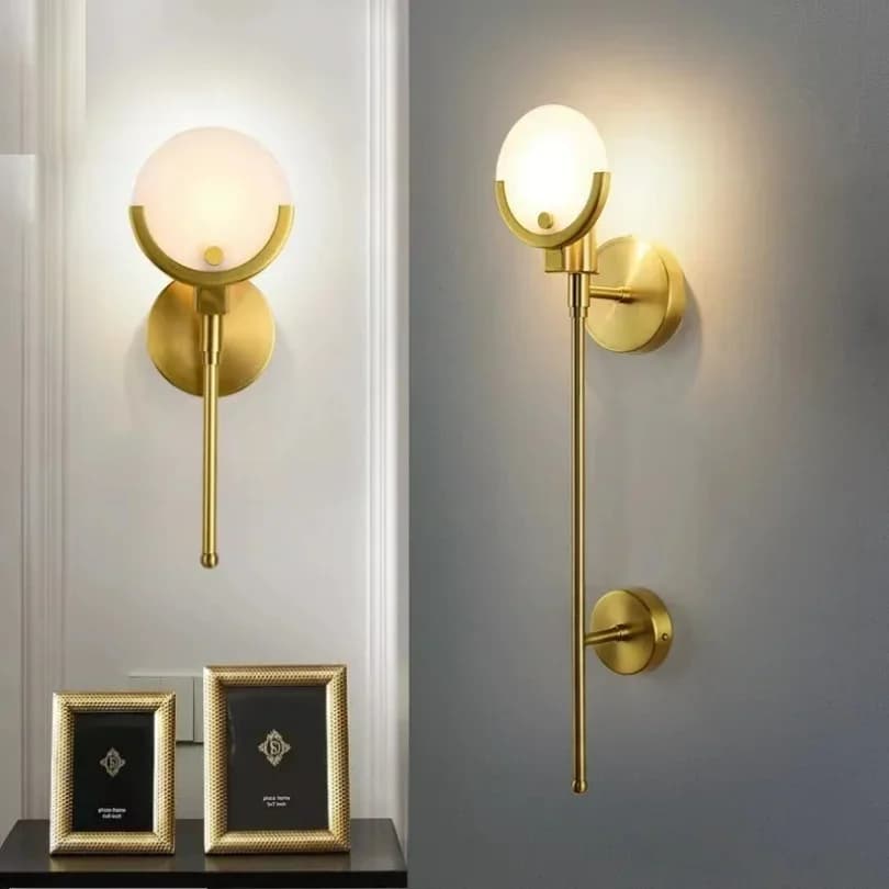 Lampada da parete in marmo postmoderna nordica Soggiorno Comodino Camera da letto Sala da pranzo Cucina Lampada da parete a LED Illuminazione per interni Luce domestica