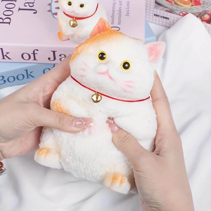 Fatti a mano Carino Piccolo Gatto Taba Squishy Giocattoli Alleviare Lo Stress Ornamenti Decompressione Morbido Sensoriale Spremere Agitarsi Giocattolo Per Adulti Bambini