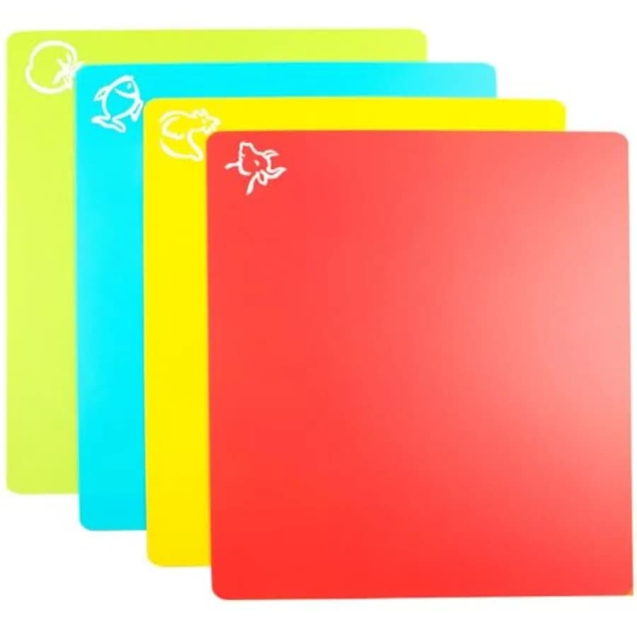 Flexible Cutting Board mats, Plastic Cutting Boards for Kitchen Cooking, Cutting board sheets for Meat and Vegetables, Dishwash