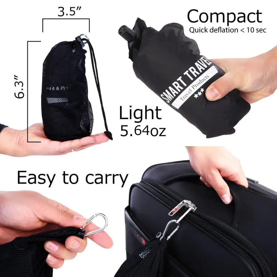 Cuscino gonfiabile di supporto lombare per prodotti da viaggio per aereo e ufficio � ?Firm, cuscino schienale regolabile per un volo lungo