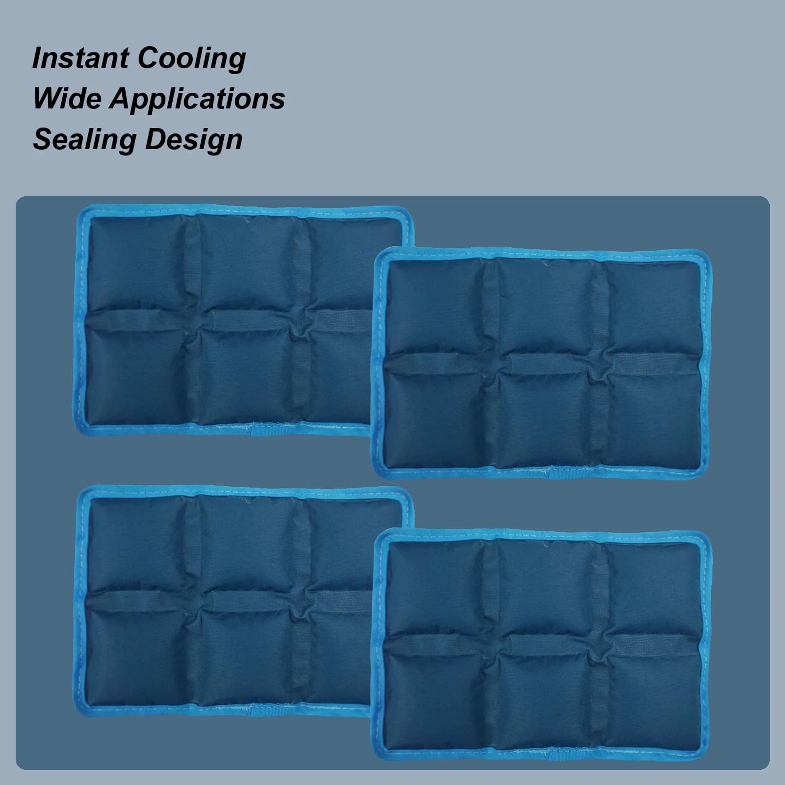 Impacchi freddi per scatola da pranzo Borsa in gel freddo a tenuta stagna Riutilizzabili impacchi di gel di ghiaccio congelabili per viaggi Escursionismo Spiaggia Campeggio Sport
