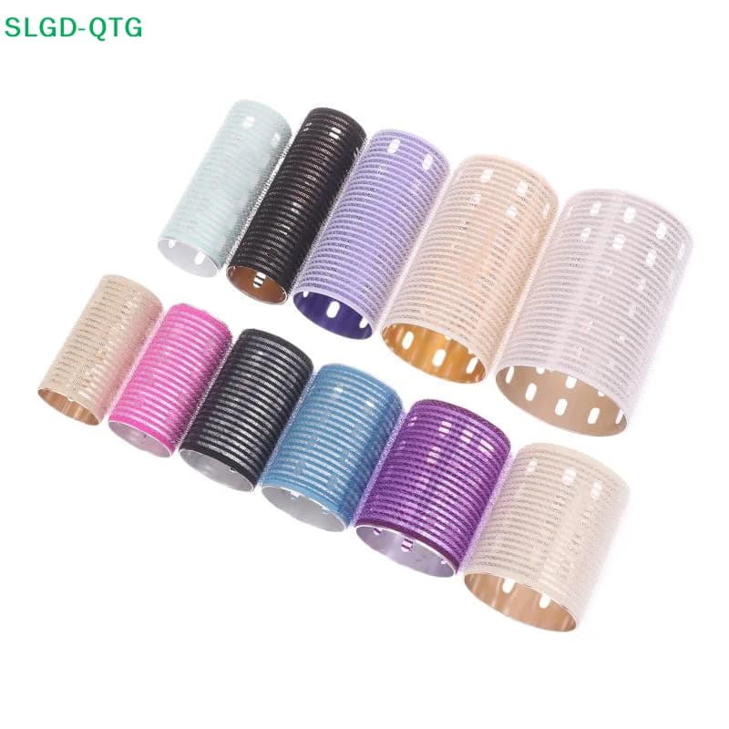 NEW [New]Color Aluminum Core Self-Adhesive Hair Roll Pure Nylon Hook And Loop Roller Self Grip Styling Hot Thermal Volume Curler