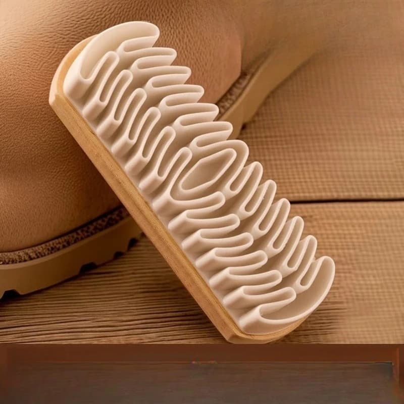 Kit di pulizia 3 in 1 in pelle scamosciata e nabuk: gomma, spazzola e sollevatore di pile in silicone per scarpe, stivali e borse, ripristina il pisolino e rimuove le macchie