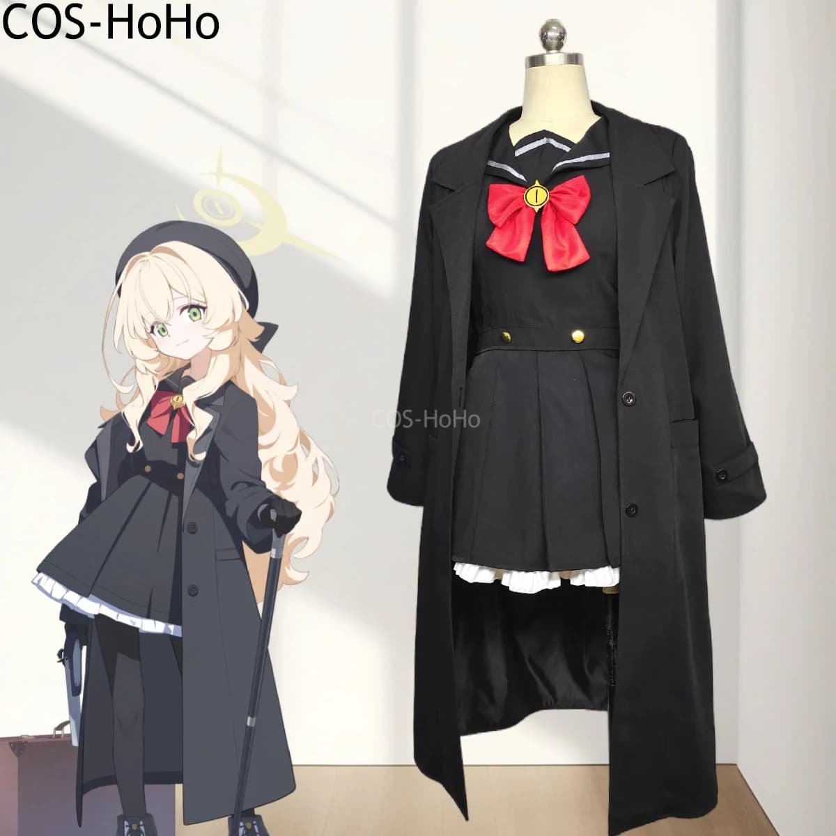 COS-HoHo Blue Archive Niya Niya Professor Gioco Vestito Bella Uniforme Costume Cosplay Halloween Carnevale Festa Gioco di ruolo Vestito