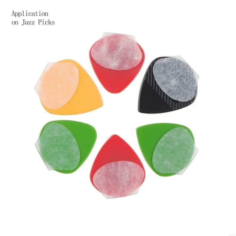 Grips for Guitar Picks, Silicone Guitars Pick Grip, Self-Adhesive Grips