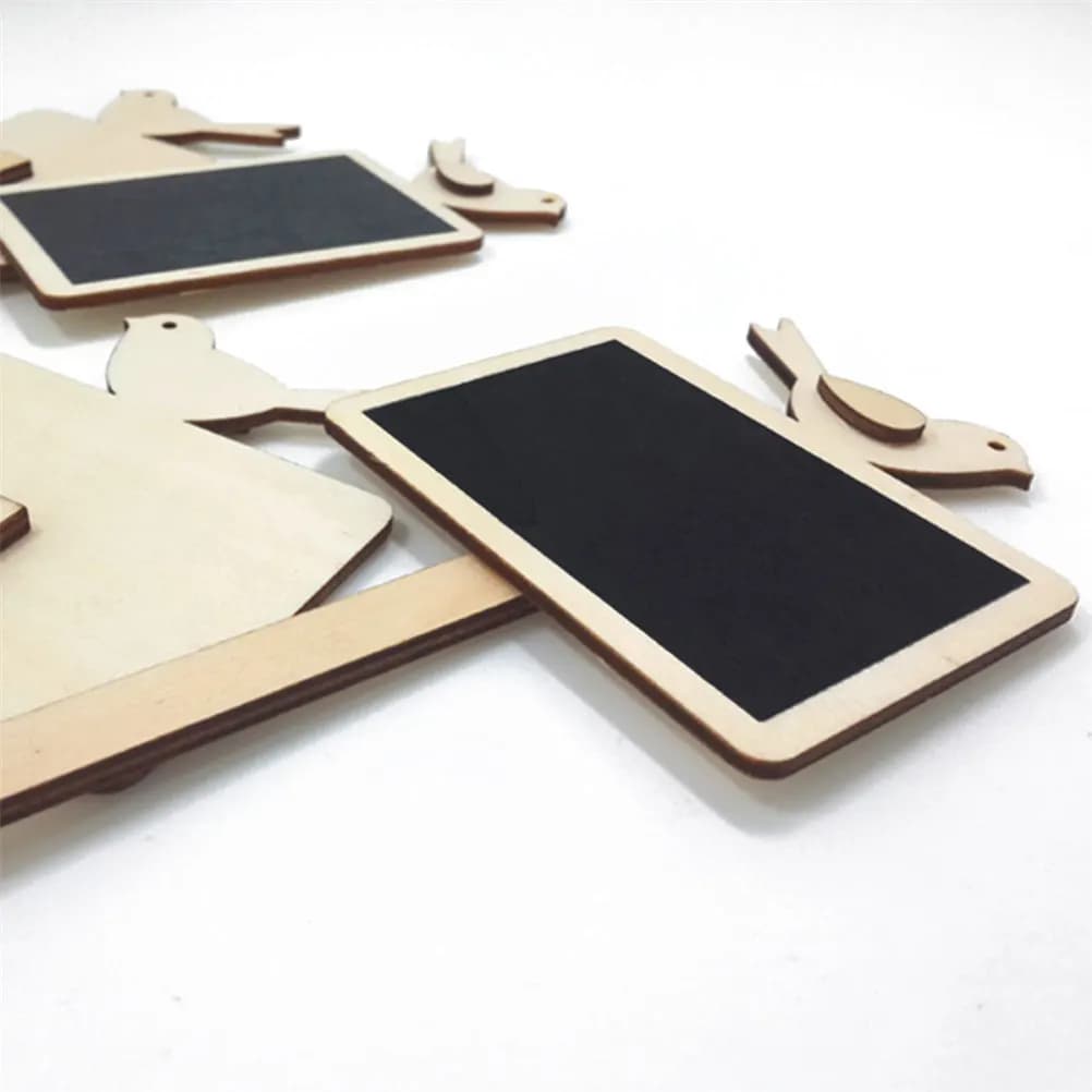 10 Pezzi Etichette in Legno per Piante con Design a Uccello, per Vasi di Fiori, Etichette da Giardino, Segnaposto in Legno di Pioppo Ecologico