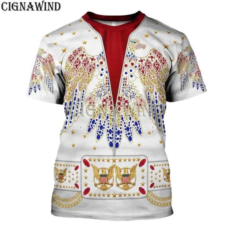 Nuova collezione di t-shirt uomo/donna Elvis Eagel Rock Dancer con stampa 3D, t-shirt in stile Harajuku, felpe/giacche estive.