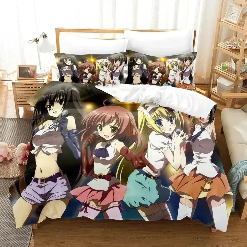 Set biancheria da letto per discretione del Consiglio degli studenti anime Set letto stampato con federa Copripiumino morbido Queen King Size Biancheria da letto per la casa