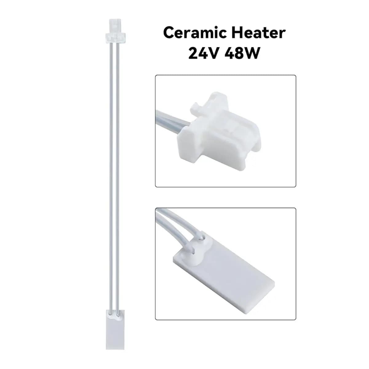 2 set di riscaldatori e termistori per piastra riscaldante U1 24V 48W, parti hotend per stampante 3D