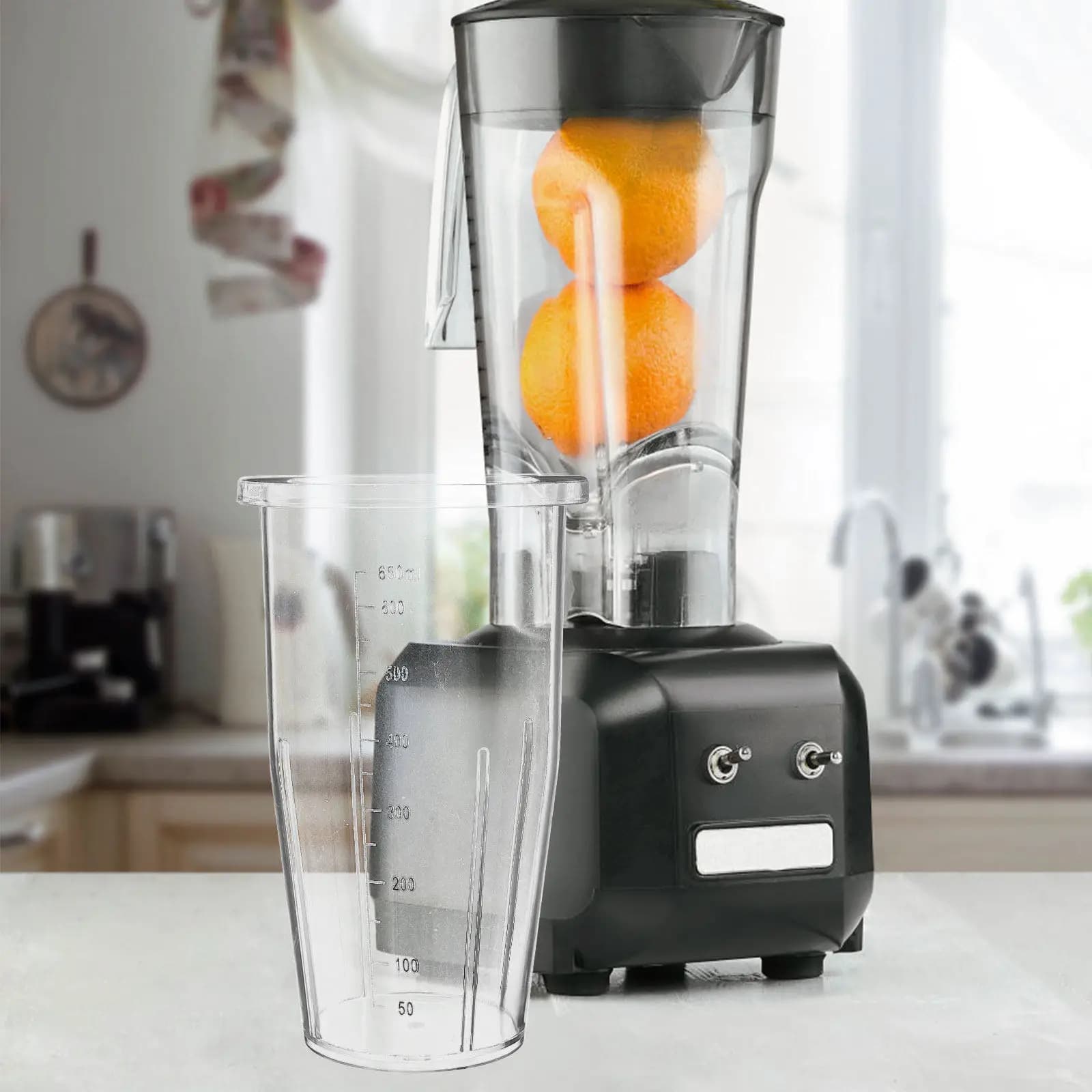 Bicchiere di ricambio di precisione compatibile con diversi modelli di frullatori, versatile per frullati e milkshake