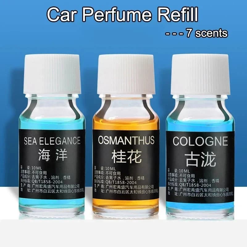 Perfume refill for Auto essential oil deodorant liquid for Auto refill vehicles scent diffuser for natural plants auto fragrance