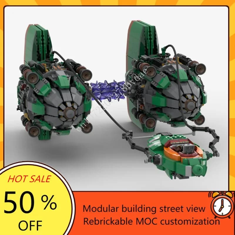 4184PCS Kurzinformön Spazio Guerra Militare MOC SpaceShip Modello di Battaglia Puzzle Personalizzato Architettura FAI DA TE Modello di Educazione Giocattoli Regalo