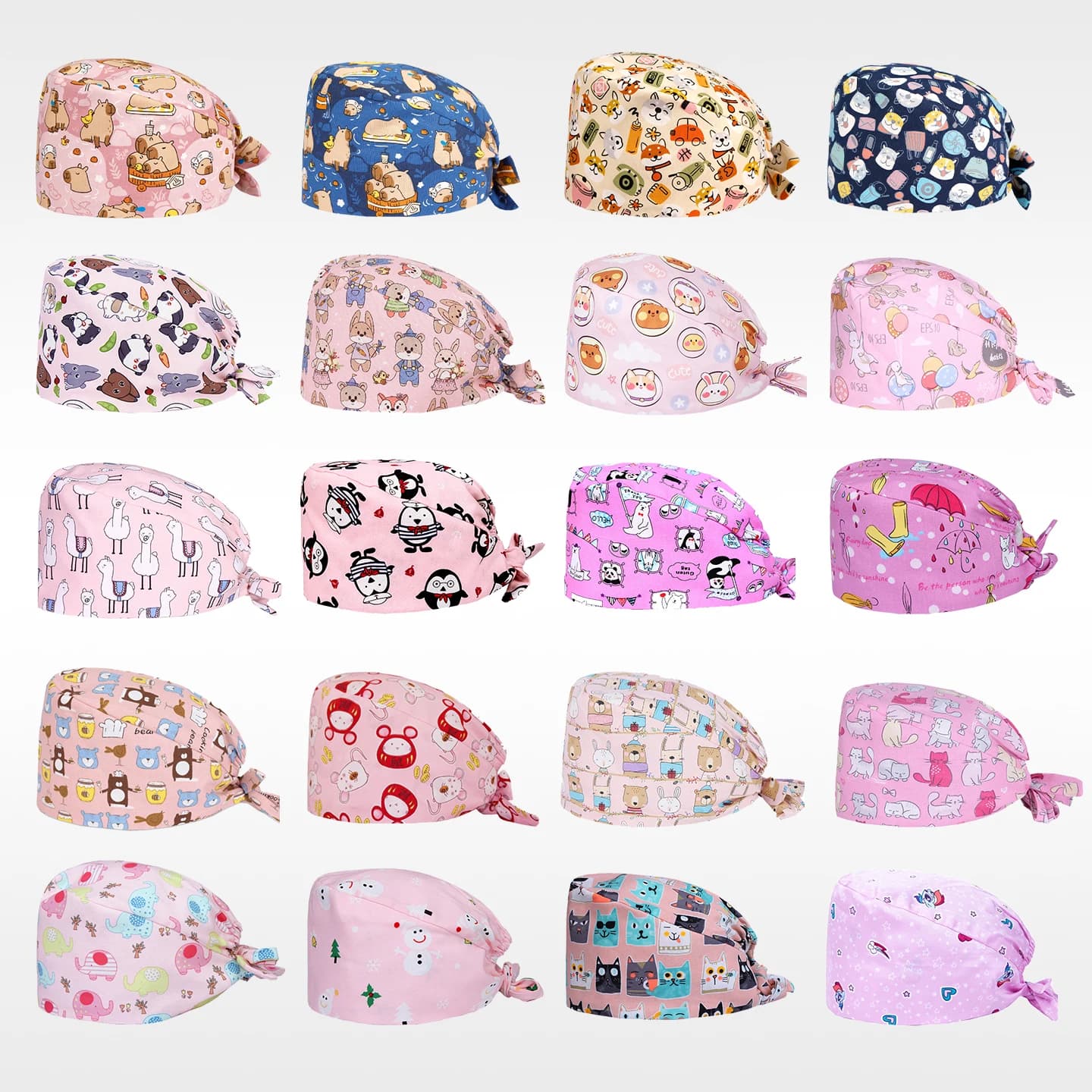 Cotton Surgical Caps Dental Nursing Hats Medical Scrub Hats Hospital Pet Shop Beautician SPA Chef Work Skullcaps M1191 M1191