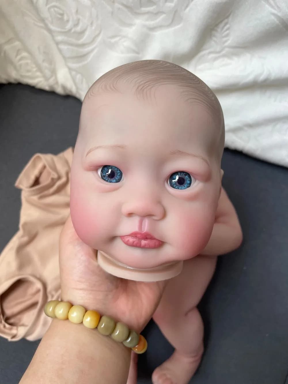 Kit Reborn Lali from 19 Pre-Painted Polishes, Set of Reborn Dolls Handmade with Multipli and Visible Vene Paintings