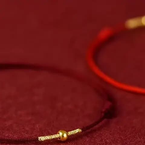 Bracciale in corda rossa fatto a mano alla moda Bracciale portafortuna misura regolabile per donna uomo amante migliori amici cavigliera