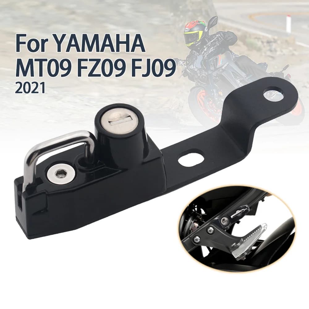 For YAMAHA MT09 FZ09 FJ09 2021 Motorcycle Helmet Lock Kit Helmets Security Anti-Theft Lock Anti-rust Aluminum Alloy Accessories