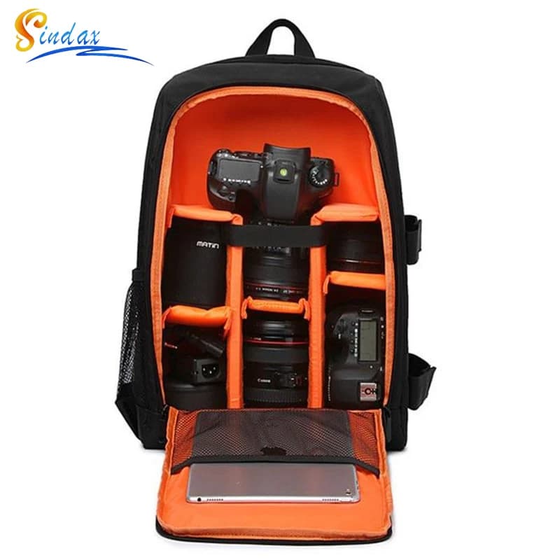 Zaino DSLR impermeabile Borsa per fotocamera DSLR digitale per video Custodia multifunzionale per fotocamera esterna per obiettivo DSLR Nikon Canon