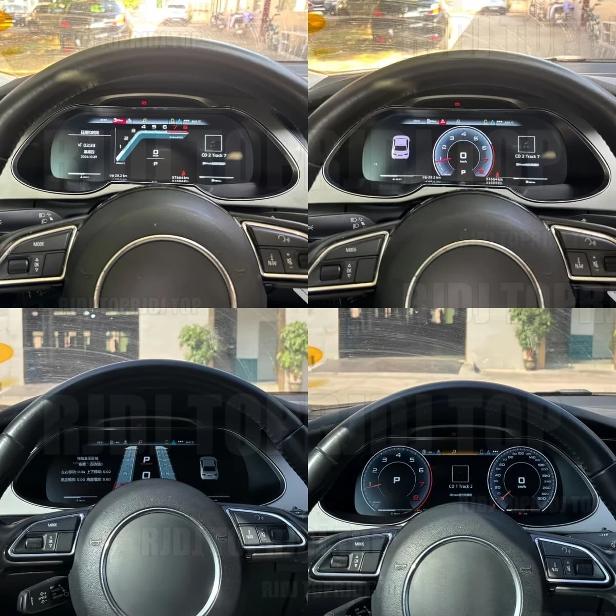 12.3" Lcd Dashboard Display For Audi A4 2009-2016 Board Speedometer Screen Virtual Cockpit Digital Cluster Instrument CarPlay