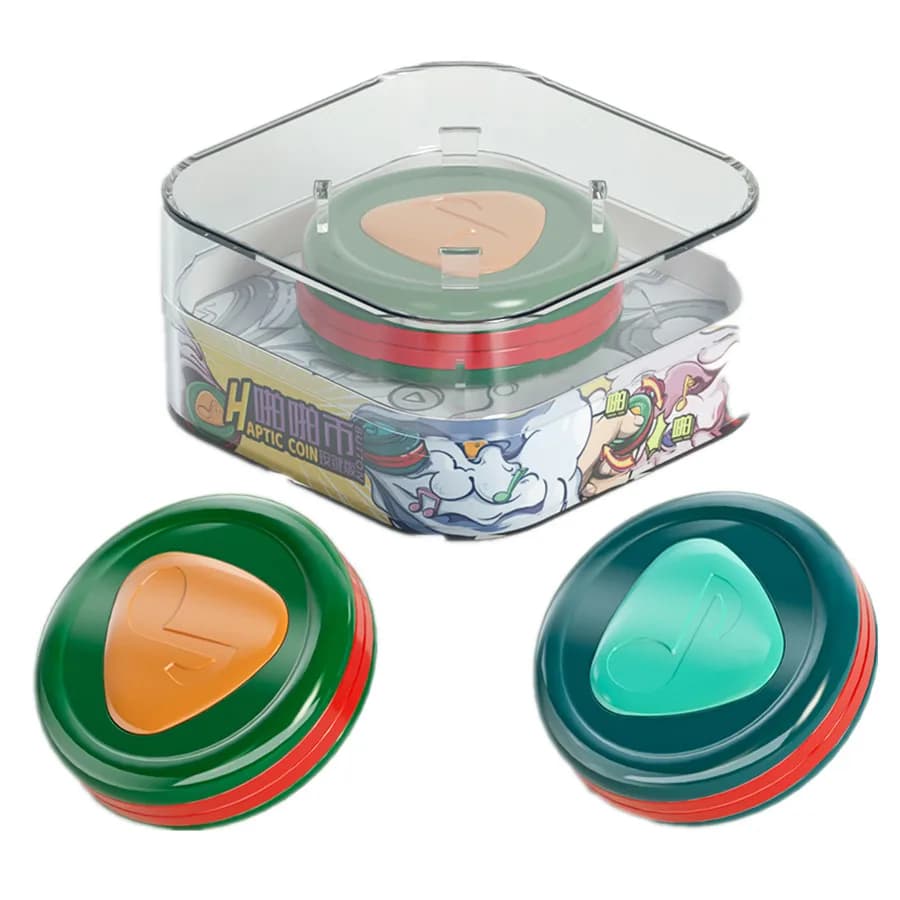 Qiyi Haptic Coin Spinner ogni giorno Carry Finger Hand Spinner Cubo Magico Puzzle Toy per bambini giocattolo regalo per bambini Fidget Spinner
