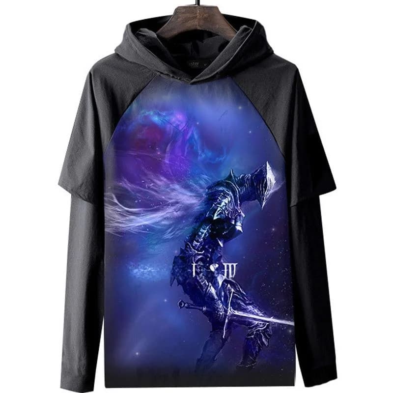 Dark Souls New Edition Long Sleeve Hoodie 3D Game Print Fashion Clothing Polyester Fiber Unisex Comfortable Breathable T-Shirt