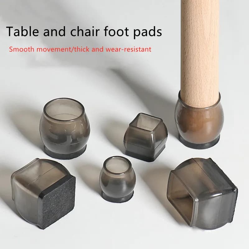 8 pz Silicone sedia gambe pad divano antiscivolo piedini di livellamento tappetino mobili cuscinetti Anti-rumore protezioni per pavimenti in legno Mat Home Decor