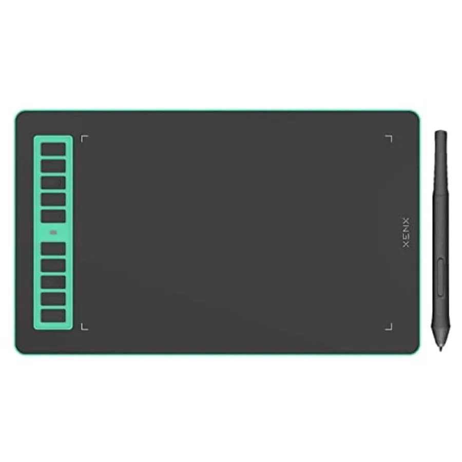 Tavoletta grafica P3-1060 da 10x6 pollici con supporto per MacOS e Android, 10 tasti di scelta rapida, 8192 livelli di pressione, senza batteria