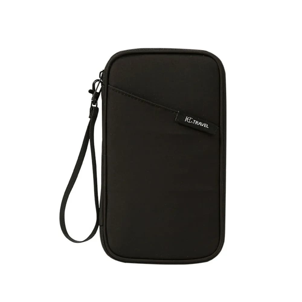 RFID Blocking Passport Holder Wallet Large Capacity Multi-Functional ID Card Storage Bag Waterproof Solid Color Credit Card Case
