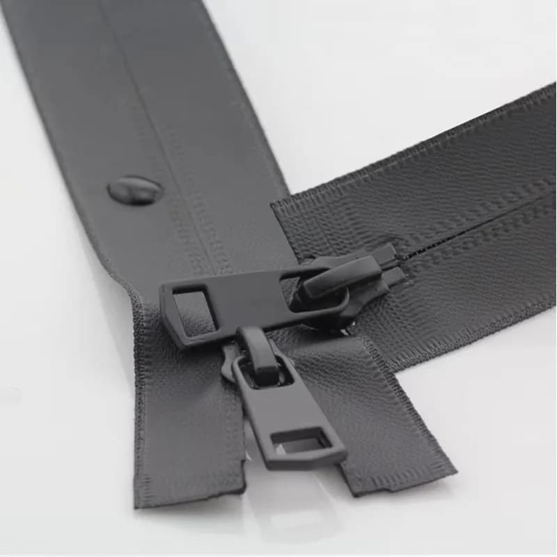 5 #20/60/70/75/80/90/100/120/150cm doppi cursori cerniere in nylon di plastica impermeabile per indumento